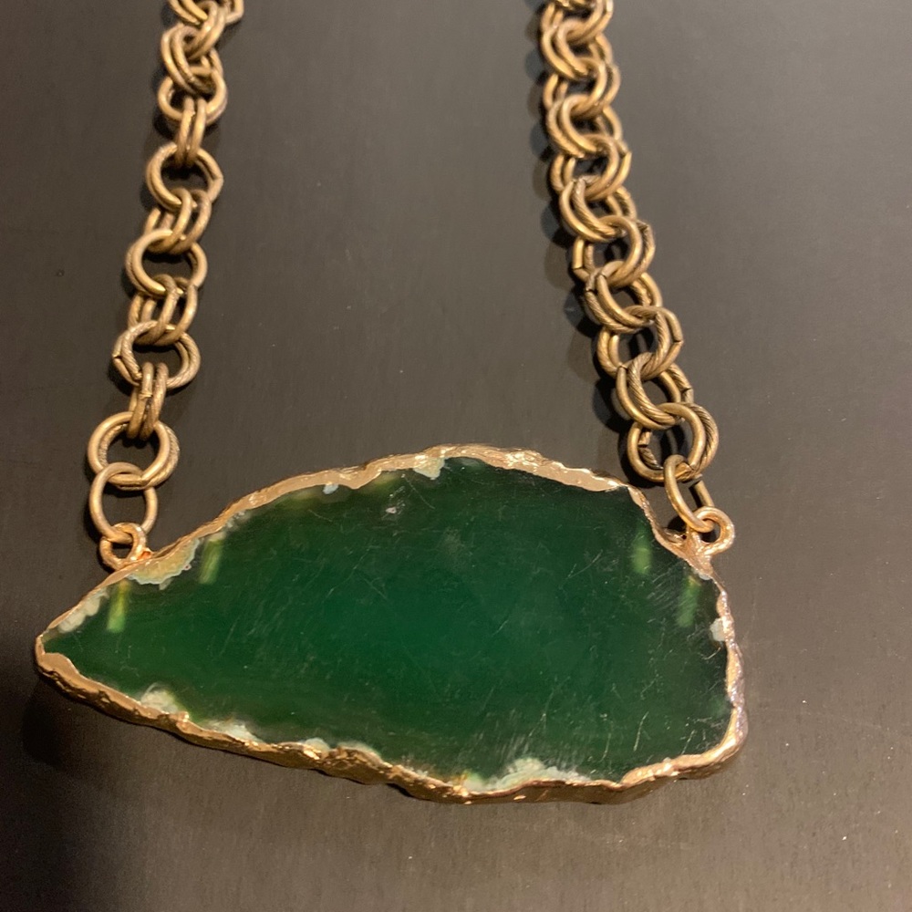 Unique Gold-Tone Statement Necklace - image 1